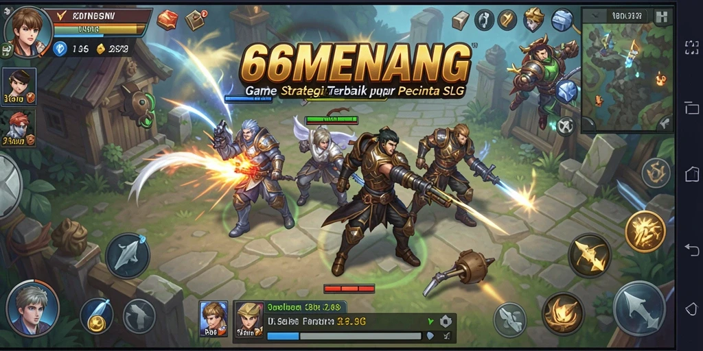 Tampilan gameplay <strong>66MENANG</strong> yang memukau di layar dengan aksi SLG.