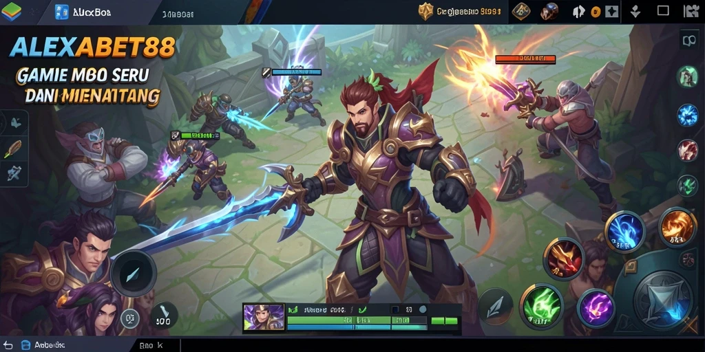 Gameplay ALEXABET88 yang dinamis dan seru di medan pertempuran.