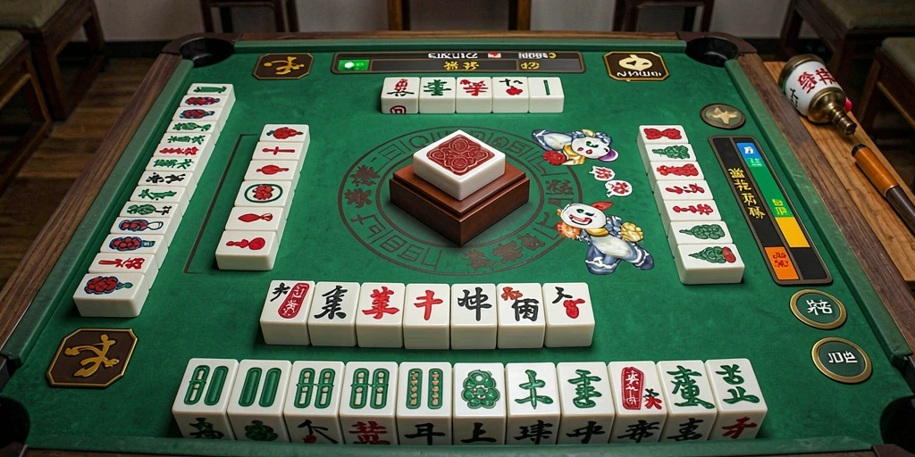 Screenshot gameplay JJ62 menampilkan aksi Mahjong yang seru.