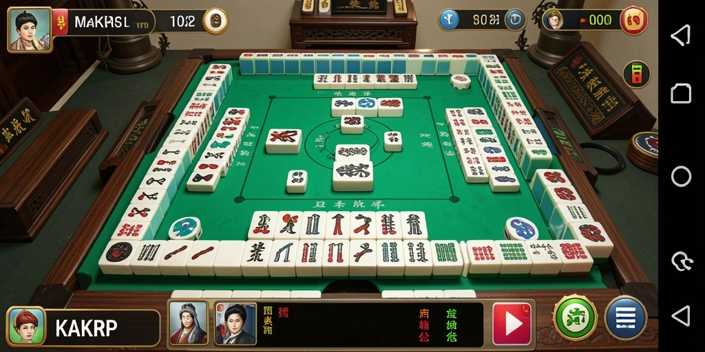 Tangkapan layar KAKRP menunjukkan gameplay Mahjong yang menantang dan menyenangkan.