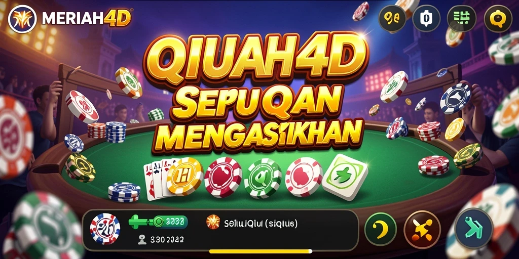 Tampilan menarik dari gameplay QiuQiu di MERIAH4D.
