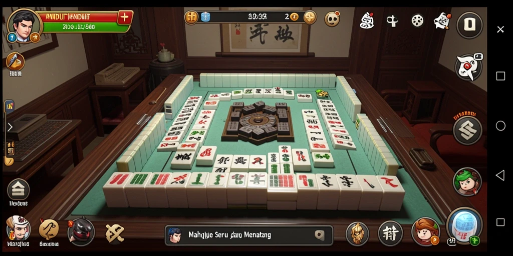 Tampilan gameplay Mahjong di MNDUIT yang menarik dan interaktif.