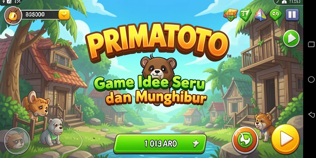 Tangkapan layar gameplay PRIMATOTO yang menarik dan interaktif.