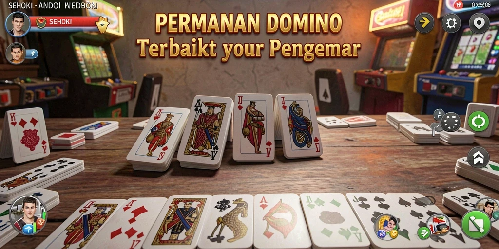 Screenshot SEHOKI menunjukkan gameplay Domino yang menarik dan seru.