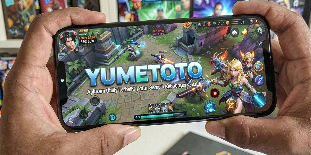 Screenshot utama menunjukkan antarmuka YUMETOTO yang intuitif dan fungsional.